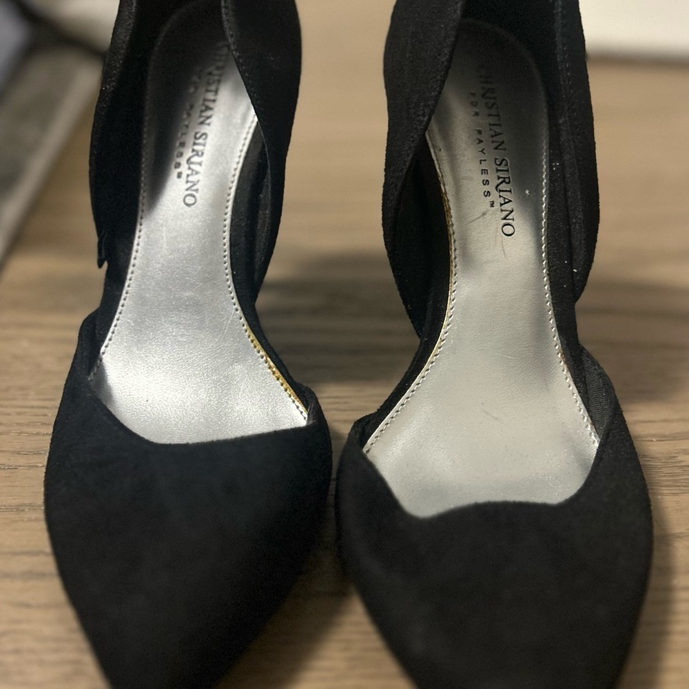 Christian Siriano Black Pointed Heels